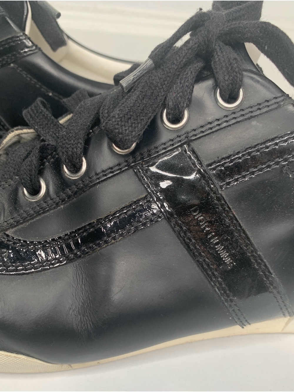 Dior Black Leather Low-Top Sneakers - Picture 4 of 8
